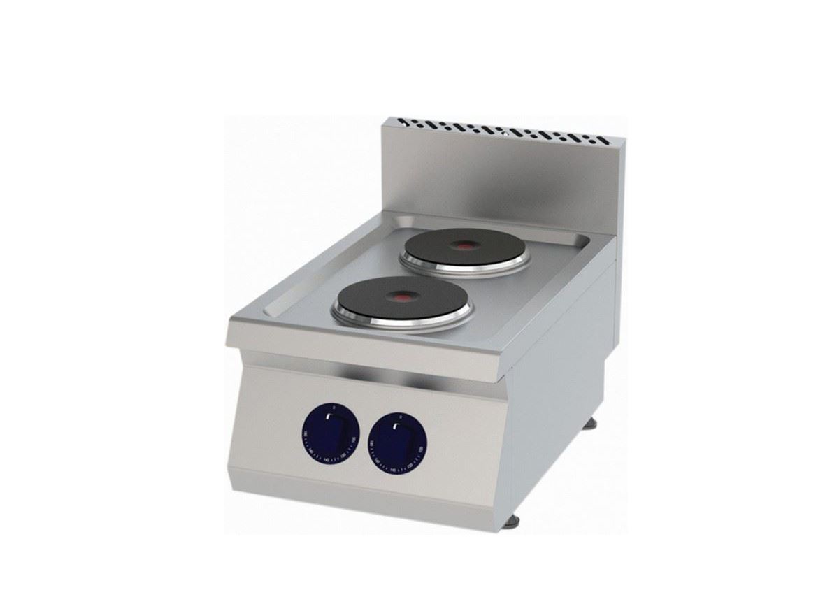 COOKER WITH DOUBLE HOT PLATES